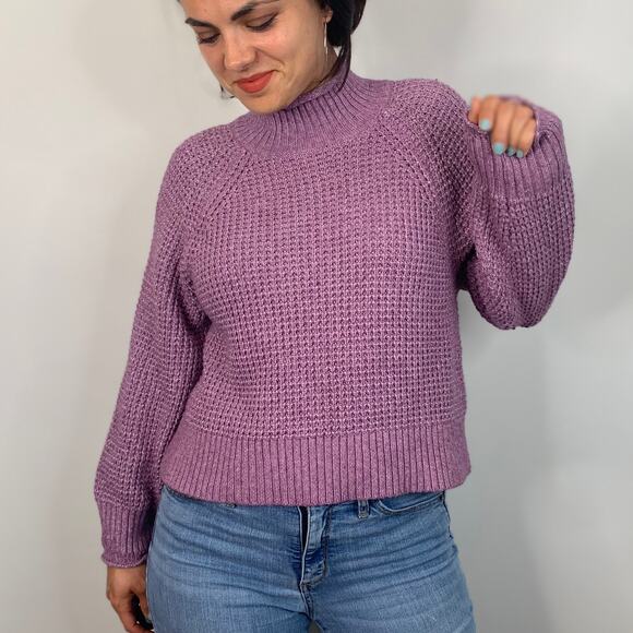 American Eagle Purple Knit Sweater - Picture 6 of 8